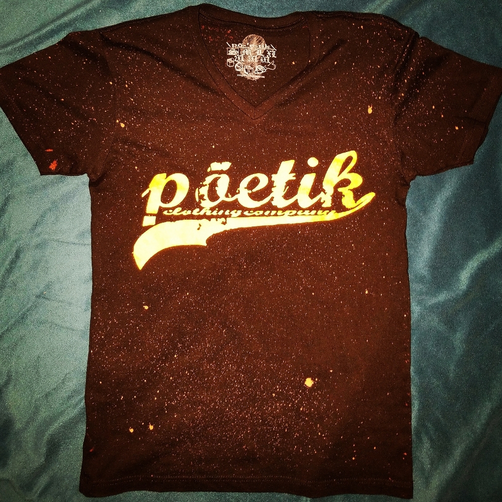 Bleached Distressed Baseball Logo T-Shirt • PCC • S-6XL